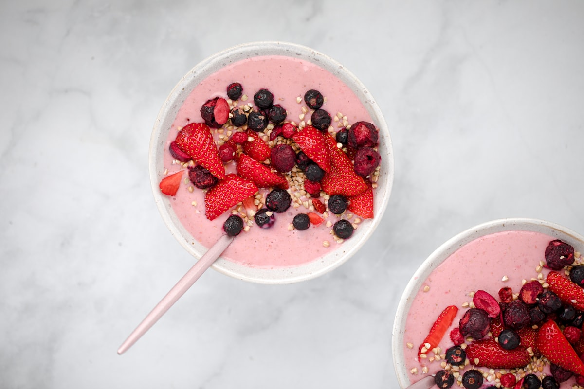Domácí smoothie z borůvek